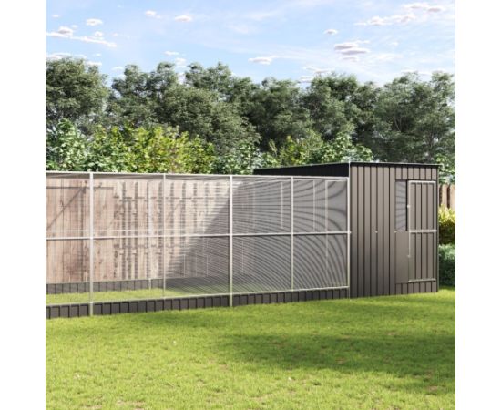 vidaXL vidaXL Woliera z przedłużeniem, srebrna, 911x303x216 cm, stalowa Putniem 