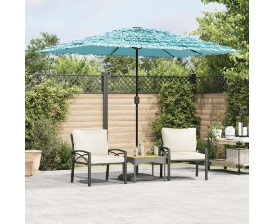 vidaXL vidaXL Parasol ogrodowy na stalowym słupku, niebieski, 300x200x250 cm Новинки Для дома и сада 