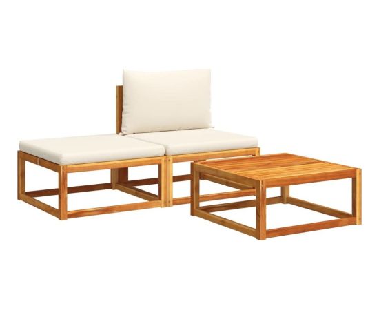 vidaXL vidaXL 3-cz. zestaw wypoczynkowy do ogrodu, z poduszkami, akacjowy Dārza mēbeļu komplekti