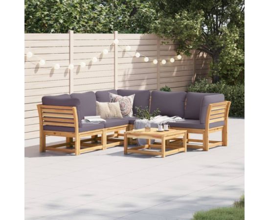 vidaXL vidaXL 6-cz. zestaw wypoczynkowy do ogrodu, z poduszkami, akacja Dārza mēbeļu komplekti