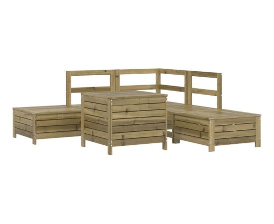 vidaXL vidaXL 6-cz. zestaw wypoczynkowy do ogrodu, impregnowana sosna Dārza mēbeļu komplekti