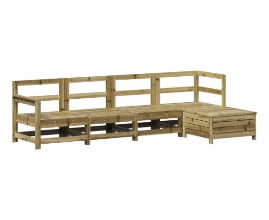 vidaXL vidaXL 5-cz. zestaw mebli ogrodowych, impregnowane drewno sosnowe Dārza mēbeļu komplekti