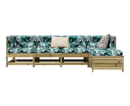 vidaXL vidaXL 5-cz. zestaw mebli ogrodowych, impregnowane drewno sosnowe Dārza mēbeļu komplekti