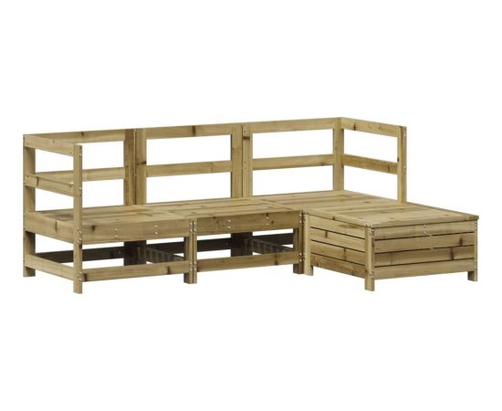 vidaXL vidaXL 4-cz. zestaw mebli ogrodowych, impregnowane drewno sosnowe Dārza mēbeļu komplekti