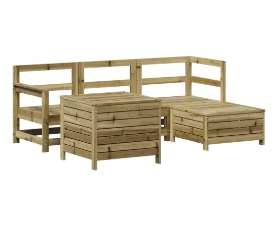 vidaXL vidaXL 5-cz. zestaw mebli ogrodowych, impregnowane drewno sosnowe Dārza mēbeļu komplekti