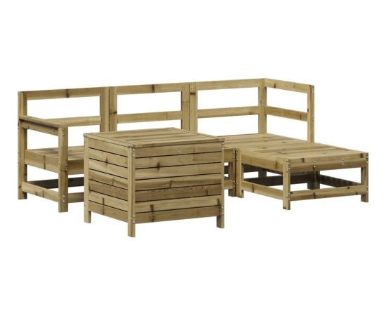vidaXL vidaXL 5-cz. zestaw mebli ogrodowych, impregnowane drewno sosnowe Dārza mēbeļu komplekti