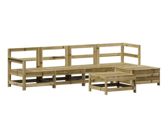 vidaXL vidaXL 6-cz. zestaw wypoczynkowy do ogrodu, impregnowana sosna Dārza mēbeļu komplekti