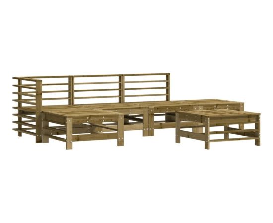 vidaXL vidaXL 6-cz. zestaw mebli ogrodowych, impregnowane drewno sosnowe Dārza mēbeļu komplekti