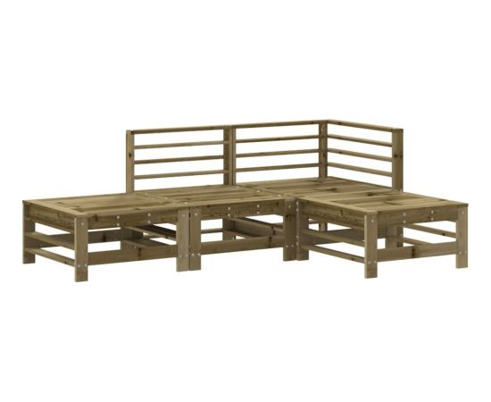 vidaXL vidaXL 4-cz. zestaw mebli ogrodowych, impregnowane drewno sosnowe Dārza mēbeļu komplekti