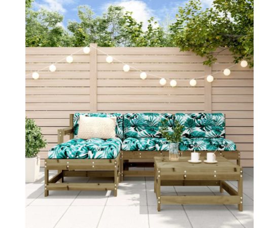 vidaXL vidaXL 5-cz. zestaw mebli ogrodowych, impregnowane drewno sosnowe Dārza mēbeļu komplekti