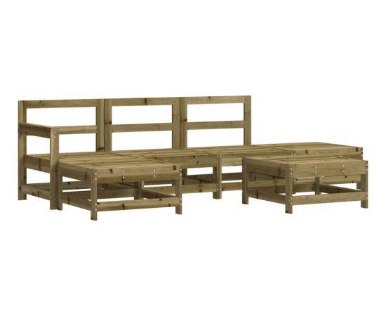 vidaXL vidaXL 6-cz. zestaw mebli ogrodowych, impregnowane drewno sosnowe Dārza mēbeļu komplekti