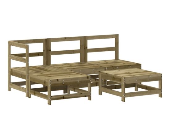 vidaXL vidaXL 5-cz. zestaw mebli ogrodowych, impregnowane drewno sosnowe Dārza mēbeļu komplekti