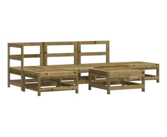 vidaXL vidaXL 6-cz. zestaw mebli ogrodowych, impregnowane drewno sosnowe Dārza mēbeļu komplekti