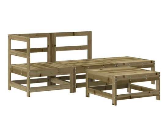 vidaXL vidaXL 4-cz. zestaw mebli ogrodowych, impregnowane drewno sosnowe Dārza mēbeļu komplekti