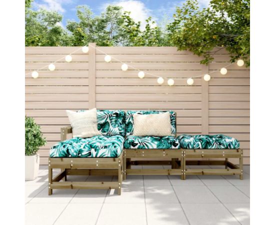 vidaXL vidaXL 4-cz. zestaw mebli ogrodowych, impregnowane drewno sosnowe Dārza mēbeļu komplekti