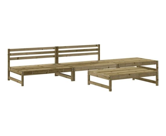 vidaXL vidaXL 4-cz. zestaw mebli ogrodowych, impregnowane drewno sosnowe Dārza mēbeļu komplekti