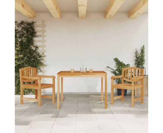 vidaXL 3-częściowy zestaw mebli ogrodowych, lite drewno tekowe Dārza mēbeļu komplekti