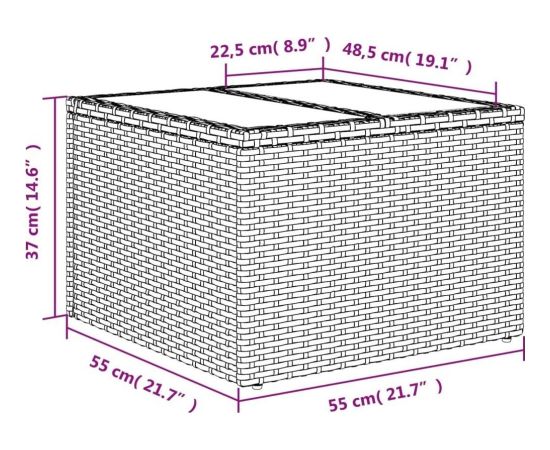 vidaXL 10-częściowy zestaw wypoczynkowy do ogrodu, poduszki czarny rattan PE Dārza mēbeļu komplekti