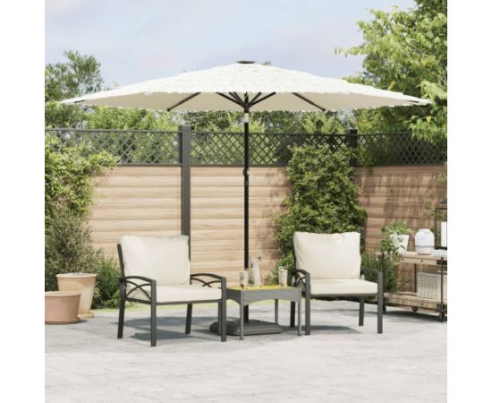 vidaXL Parasol ogrodowy na stalowym słupku, biały, 288x288x225 cm Новинки Для дома и сада 