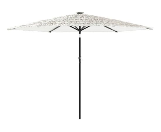 vidaXL Parasol ogrodowy na stalowym słupku, biały, 288x288x225 cm Новинки Для дома и сада 