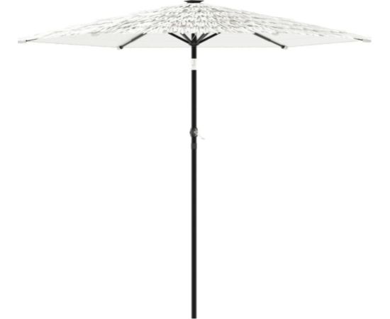 vidaXL Parasol ogrodowy na stalowym słupku, biały, 268x268x226 cm Jaunumi -Dārzam
