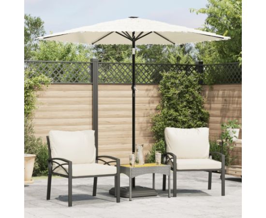 vidaXL Parasol ogrodowy na stalowym słupku, biały, 223x223x213 cm Новинки Для дома и сада 