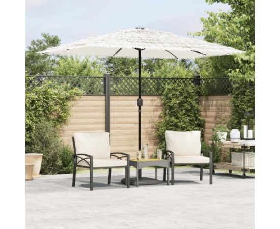 vidaXL Parasol ogrodowy na stalowym słupku, biały, 300x200x250 cm Jaunumi -Dārzam