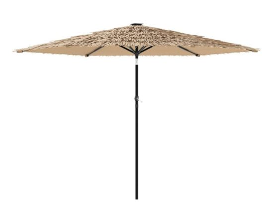 vidaXL Parasol ogrodowy na stalowym słupku, brązowy, 288x288x225 cm Jaunumi -Dārzam