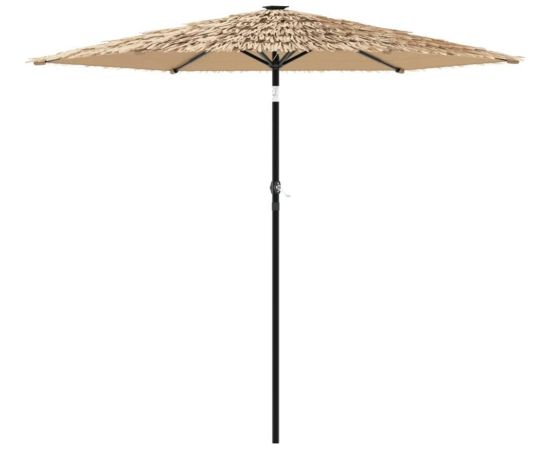 vidaXL Parasol ogrodowy na stalowym słupku, brązowy, 268x268x226 cm Jaunumi -Dārzam