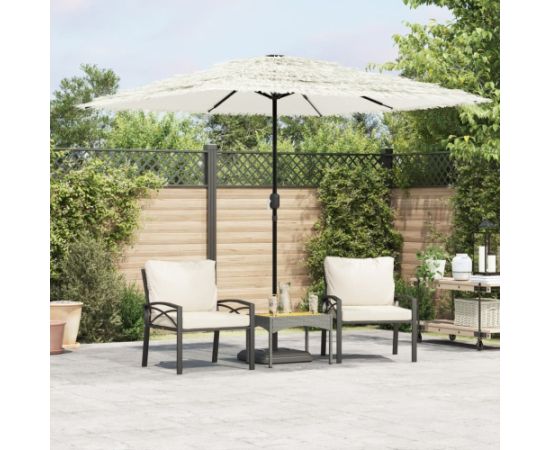 vidaXL Parasol ogrodowy na stalowym słupku, biały, 248x248x248 cm Jaunumi -Dārzam