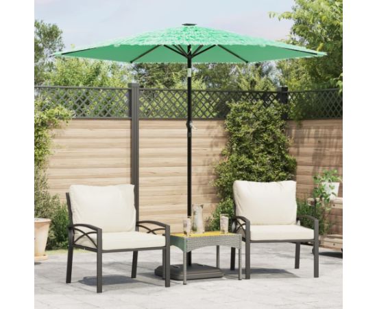 vidaXL Parasol ogrodowy na stalowym słupku, zielony, 223x223x213 cm Новинки Для дома и сада 