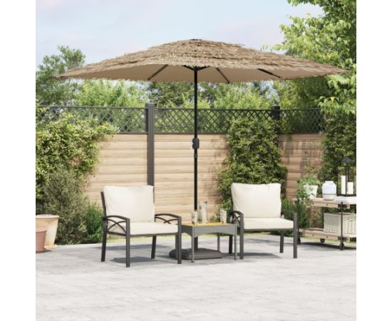 vidaXL Parasol ogrodowy na stalowym słupku, brązowy, 248x248x248 cm Jaunumi -Dārzam