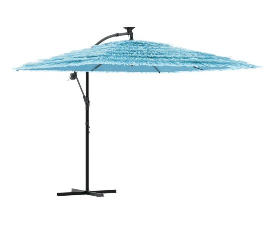 vidaXL Parasol ogrodowy na stalowym słupku, niebieski, 269x269x235 cm Jaunumi -Dārzam
