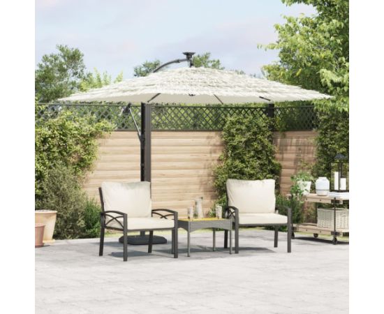 vidaXL Parasol ogrodowy na stalowym słupku, biały, 246x246x230 cm Jaunumi -Dārzam