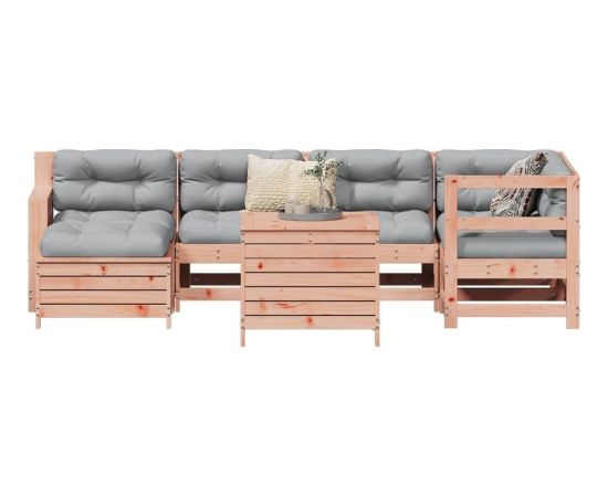 vidaXL vidaXL 7-cz. zestaw wypoczynkowy do ogrodu, lite drewno daglezjowe Dārza mēbeļu komplekti