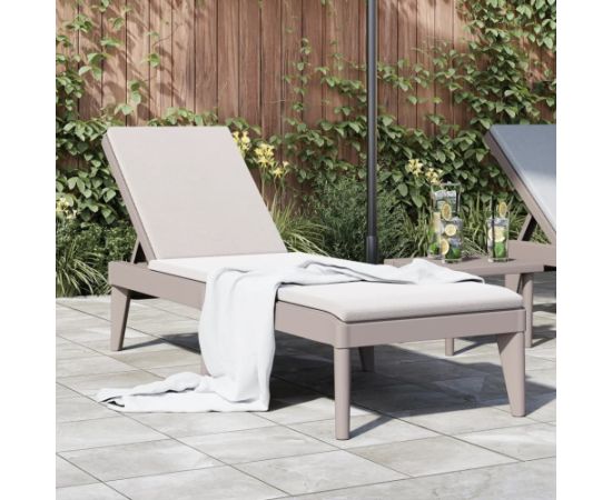 vidaXL Leżak, kolor cappuccino, 186x60x29 cm, PP Шезлонги и пляжные стулья