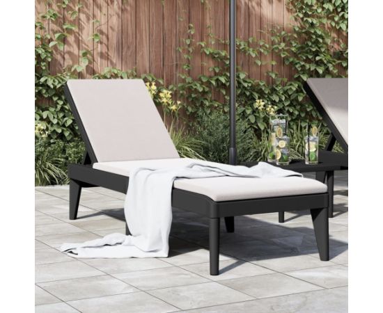 vidaXL Leżak, antracytowy, 186x60x29 cm, PP Шезлонги и пляжные стулья
