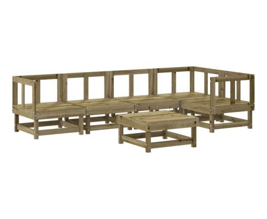 vidaXL 6- częściowy zestaw mebli ogrodowych, impregnowane drewno sosnowe Dārza mēbeļu komplekti