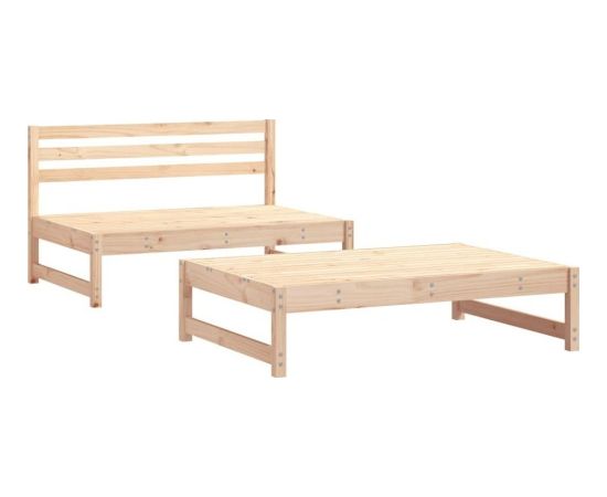 vidaXL 2 częściowy zestaw mebli ogrodowych, lite drewno sosnowe Dārza mēbeļu komplekti