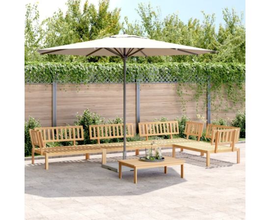 vidaXL 5-cz. zestaw wypoczynkowy do ogrodu, drewno akacjowe Dārza mēbeļu komplekti