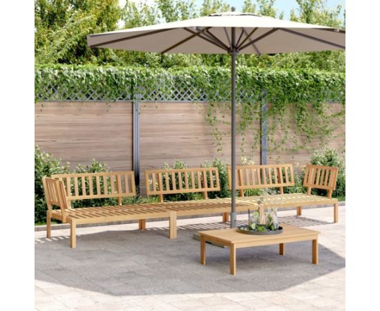 vidaXL 4-cz. zestaw wypoczynkowy do ogrodu, drewno akacjowe Dārza mēbeļu komplekti