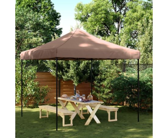vidaXL Składany namiot imprezowy typu pop-up, brązowy, 292x292x315 cm Jaunumi -Dārzam