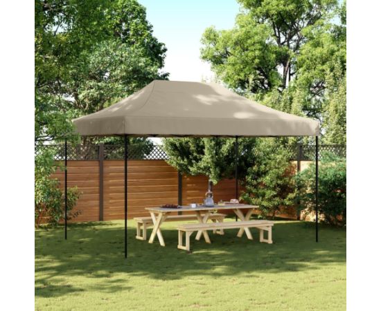vidaXL Składany namiot imprezowy typu pop-up, taupe, 410x279x315 cm Новинки Для дома и сада 