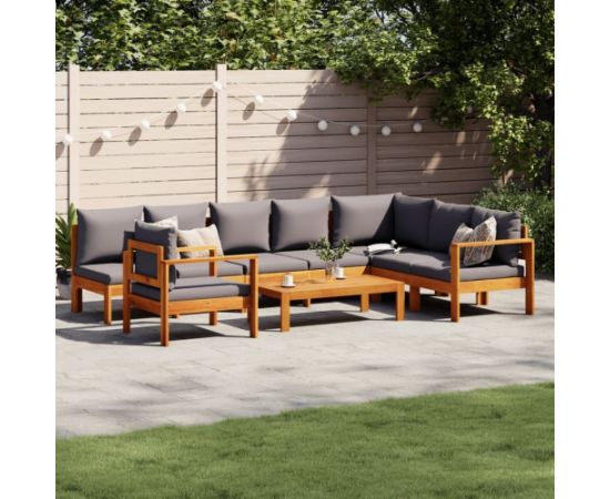 vidaXL 6-cz. zestaw wypoczynkowy do ogrodu, z poduszkami, akacjowy Dārza mēbeļu komplekti