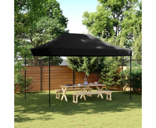 vidaXL Składany namiot imprezowy typu pop-up, czarny, 440x292x315 cm Новинки Для дома и сада 