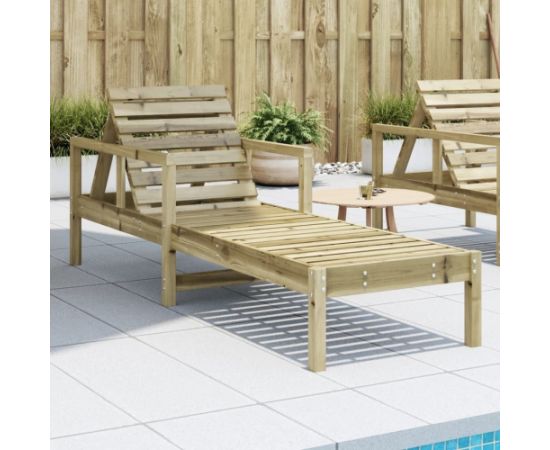 vidaXL Leżak, 199,5x62x55 cm, impregnowane drewno sosnowe Шезлонги и пляжные стулья