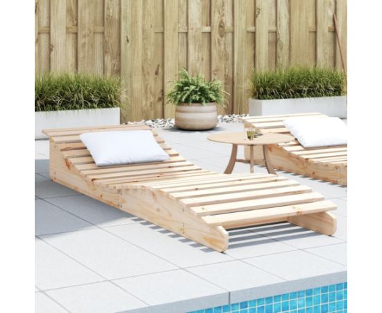 vidaXL Leżak, 205x70x31,5 cm, lite drewno sosnowe Шезлонги и пляжные стулья