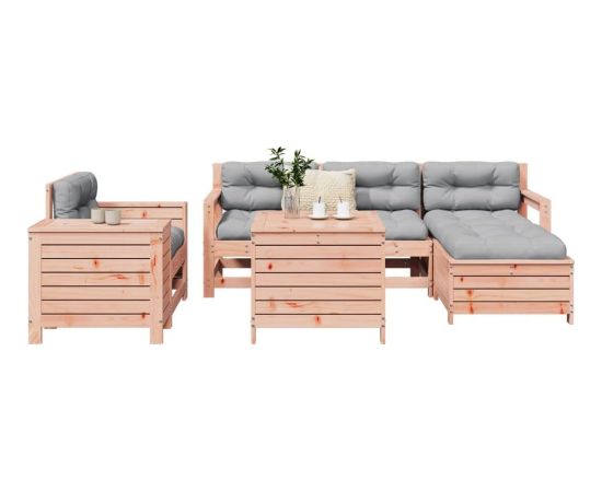 vidaXL 7-cz. zestaw wypoczynkowy do ogrodu, lite drewno daglezjowe Dārza mēbeļu komplekti