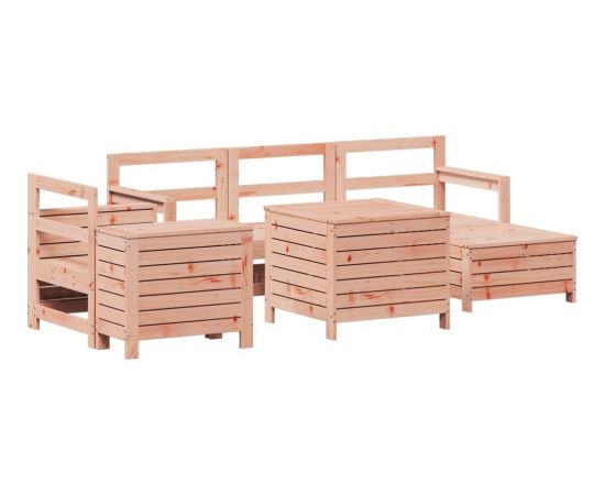 vidaXL 7-cz. zestaw wypoczynkowy do ogrodu, lite drewno daglezjowe Dārza mēbeļu komplekti