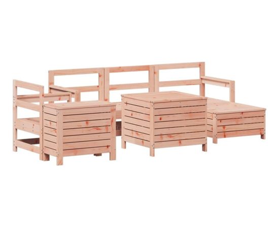 vidaXL 7-cz. zestaw wypoczynkowy do ogrodu, lite drewno daglezjowe Dārza mēbeļu komplekti